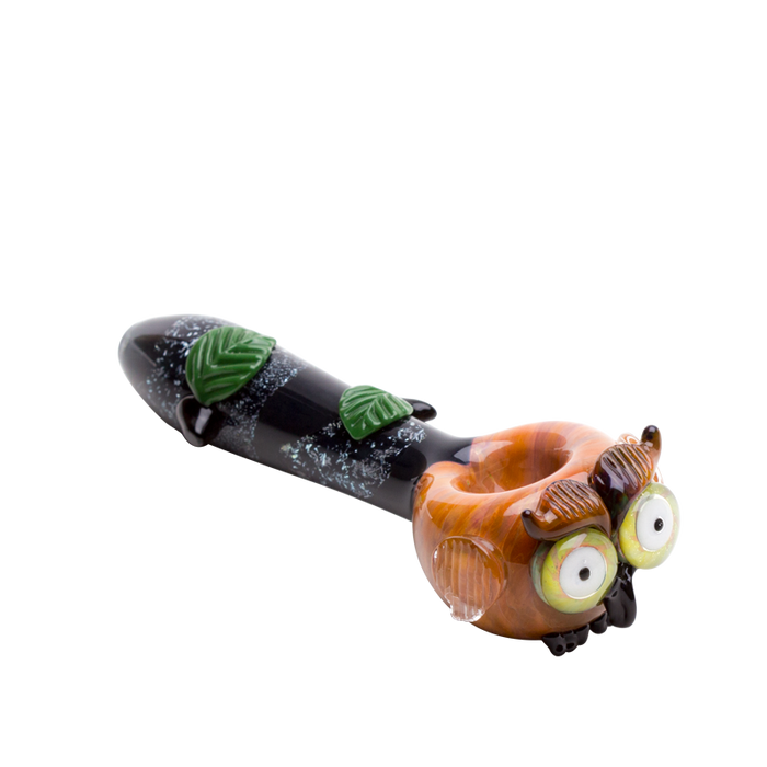 Empire Glassworks “Owl” Glass Hand Pipe – 4½″ – US-Made