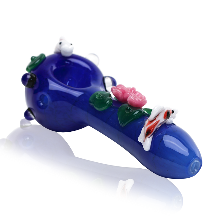 Empire Glassworks “Koi Pond” Glass Hand Pipe – 4½″ – US-Made