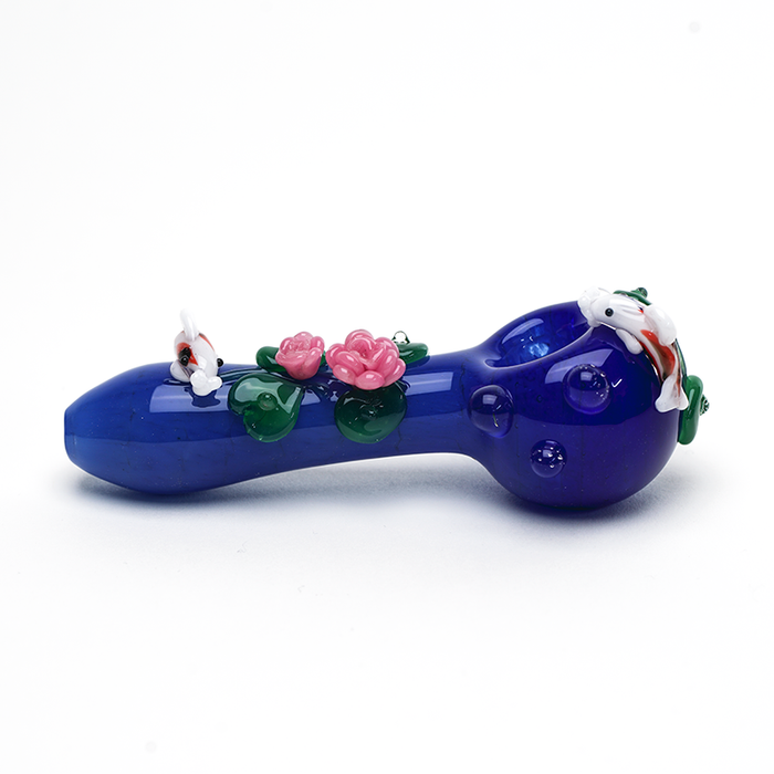 Empire Glassworks “Koi Pond” Glass Hand Pipe – 4½″ – US-Made