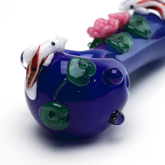Empire Glassworks “Koi Pond” Glass Hand Pipe – 4½″ – US-Made