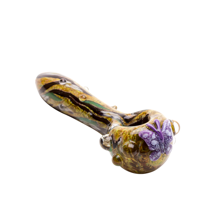 Empire Glassworks “Viola Butterfly” Glass Hand Pipe – 4″ – US-Made