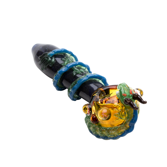 Empire Glassworks “Dragon Sphere” Glass Hand Pipe – 4½″ – US-Made