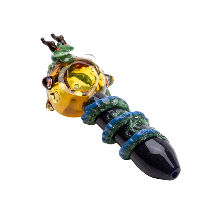 Empire Glassworks “Dragon Sphere” Glass Hand Pipe – 4½″ – US-Made