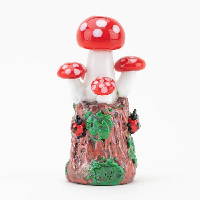 Empire Glassworks “Mushrooms” Glass Hand Pipe – 4″ – US-Made