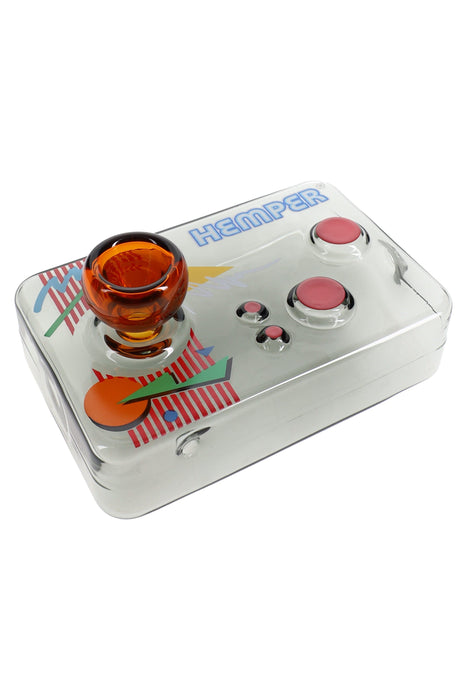 Hemper 4″ Totally Rad Arcade Controller Glass Hand Pipe