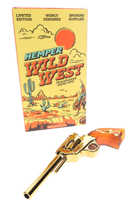 Hemper Wild West Peacemaker Revolver Hand Pipe – 6.1″
