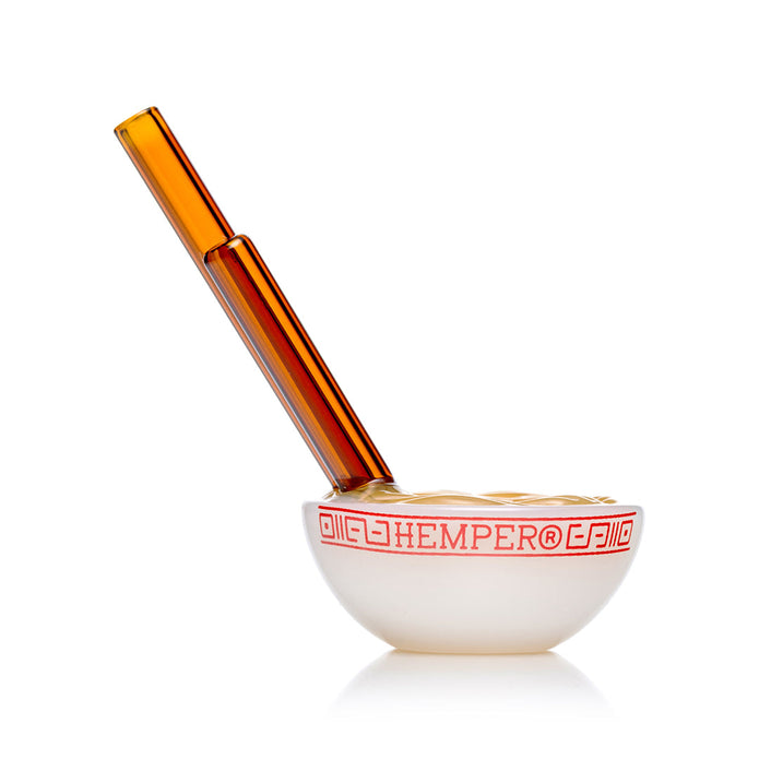 Hemper Ramen Bowl Glass Hand Pipe – 3.3″ Tall