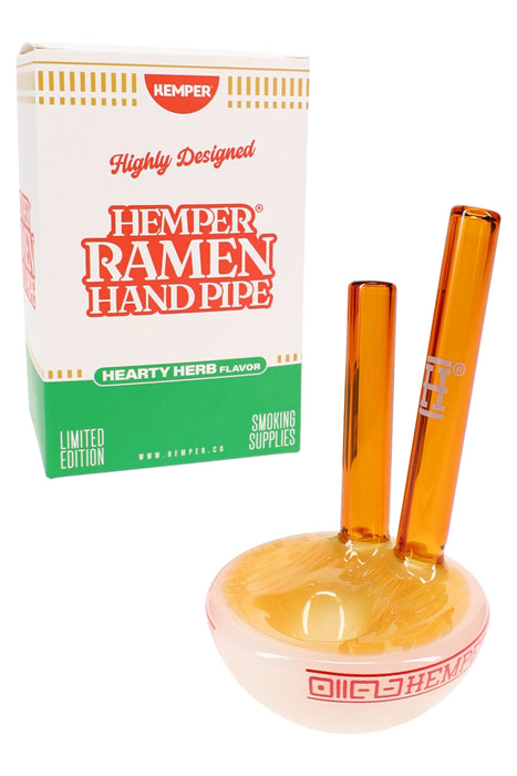 Hemper Ramen Bowl Glass Hand Pipe – 3.3″ Tall