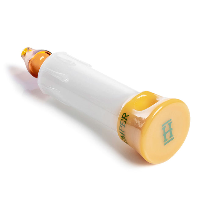 Hemper Tea Party Candle Glass Hand Pipe – 5.5″