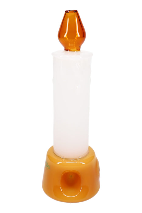 Hemper Tea Party Candle Glass Hand Pipe – 5.5″