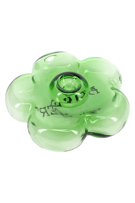 Hemper Groovy Green Flower Glass Hand Pipe – 3.5″