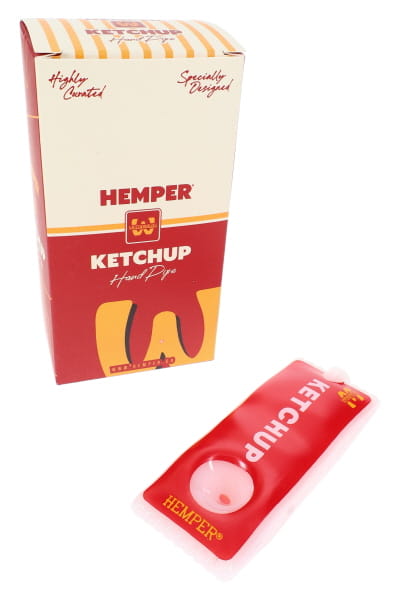 Hemper Weedonald’s Ketchup Packet Hand Pipe – 4″