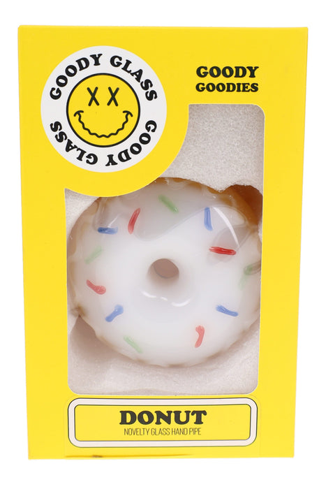 Goody Glass Donut Glass Hand Pipe – 3½″