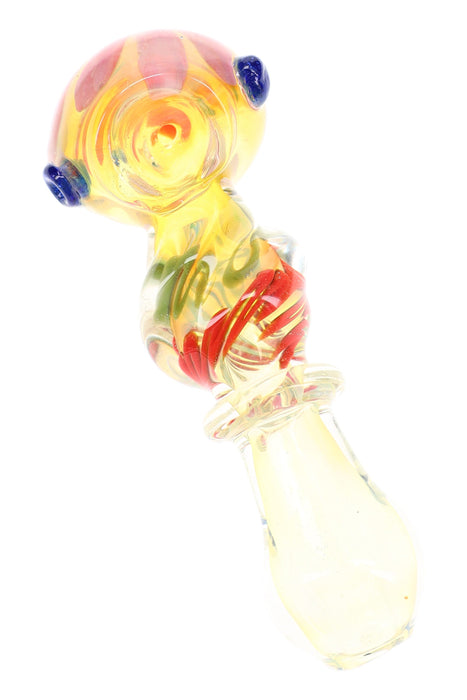 Color-Changing Twisted Squiggle Spoon Pipe “Ribbon Pop” – 4½″ – Assorted