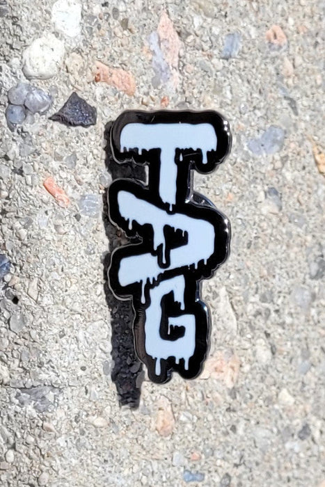 TAG - Wavy Label Logo 1.25" x 0.625" Lapel Pin