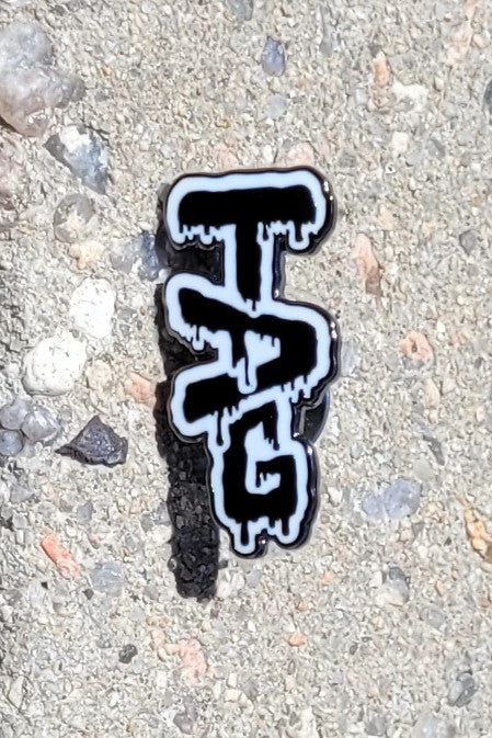 TAG - Wavy Label Logo 1.25" x 0.625" Lapel Pin