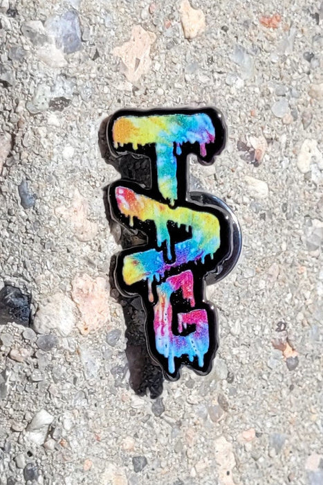 TAG - Wavy Label Logo 1.25" x 0.625" Lapel Pin