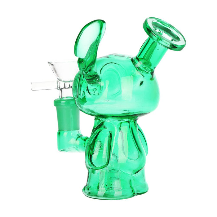 3CT BUNDLE - Ohana Friend Glass Water Pipe - 5" / 14mm F / Green, Blue, Smoke