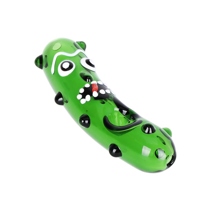 4CT BUNDLE - Bumpy Pickle Richard Spoon Pipe - 4.25"/ Green