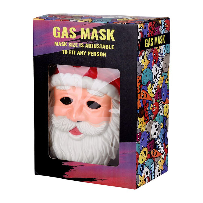 Santa Gas Mask w/ Acyrlic Water Pipe - 10.25"