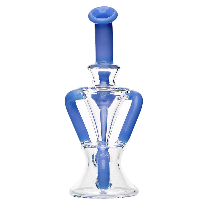 PREMIUM TWISTED RECYCLER RIG WITH COLOR-ACCENTED TUBES