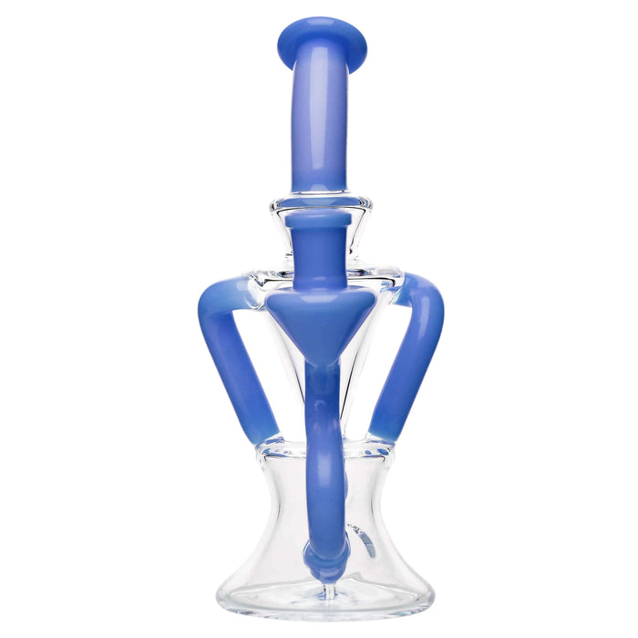 PREMIUM TWISTED RECYCLER RIG WITH COLOR-ACCENTED TUBES