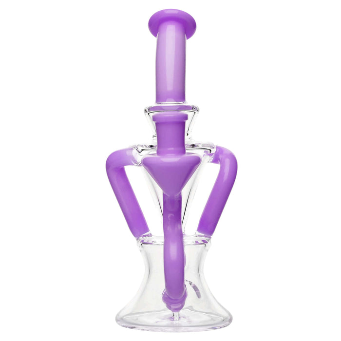 PREMIUM TWISTED RECYCLER RIG WITH COLOR-ACCENTED TUBES