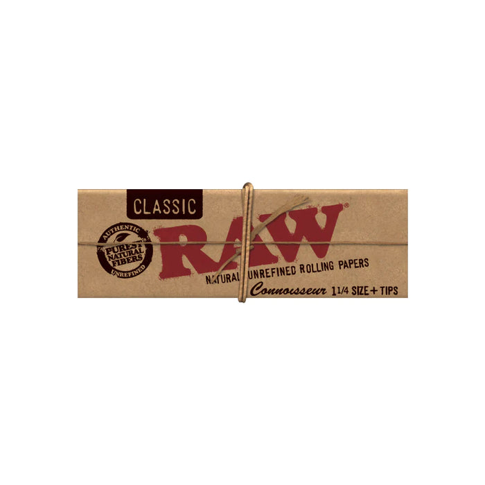 RAW Classic Connoisseur 1¼ Rolling Paper w/Tips