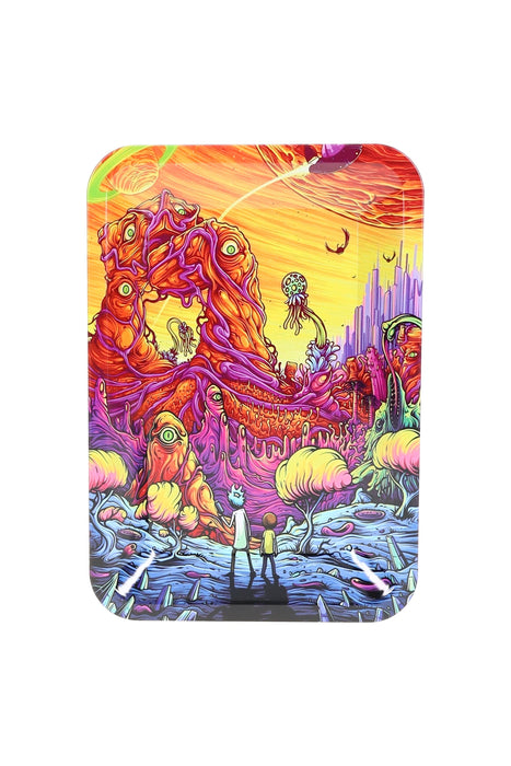 Small Art Metal Rolling Tray – 7″ × 5″ – Select Design