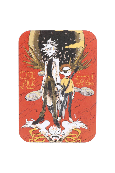 Small Art Metal Rolling Tray with Magnetic Lid – 7″ × 5″ – Select Design