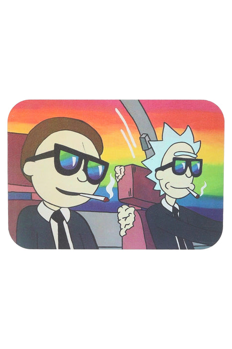 Small Art Metal Rolling Tray with Magnetic Lid – 7″ × 5″ – Select Design