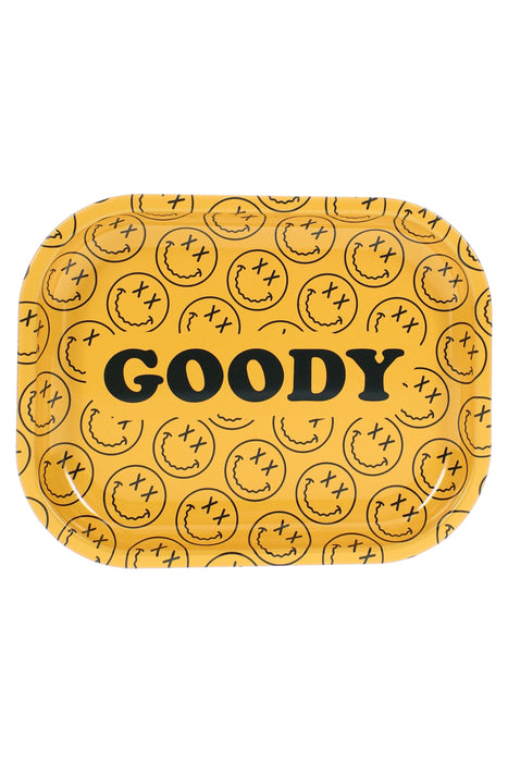Goody Glass Small Metal Rolling Tray – 7″ × 5.5″