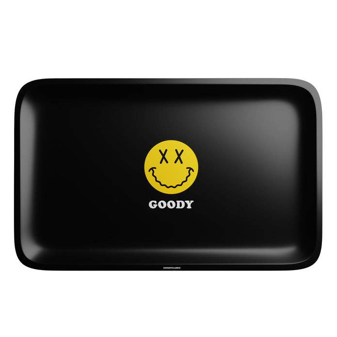 Goody Glass Medium Metal Rolling Tray – 10¾″ × 6¼″