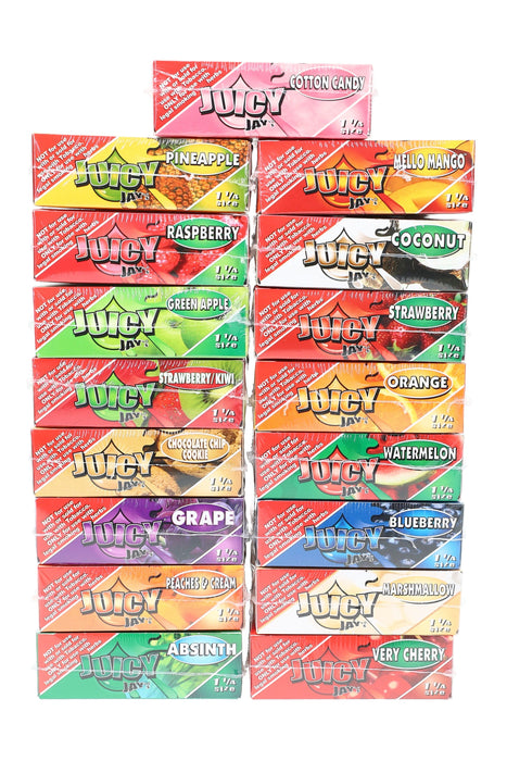 Juicy Jay’s 1¼ Flavored Rolling Papers – 24-Count Display