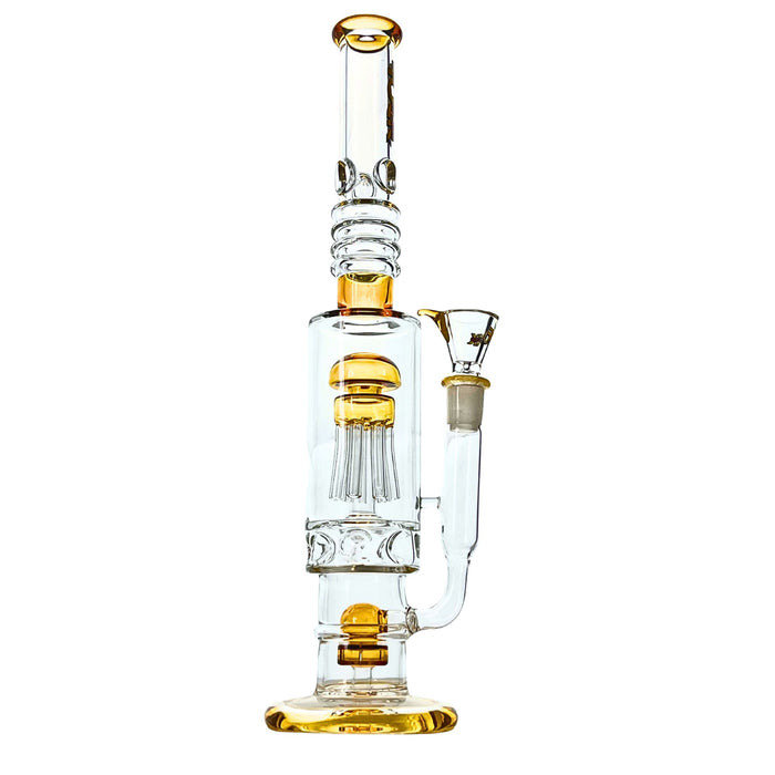 Sequoia 16" Rock Glass Dual Tree Perc Bong