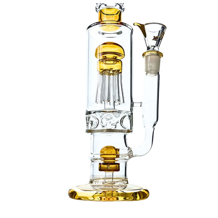 Sequoia 16" Rock Glass Dual Tree Perc Bong