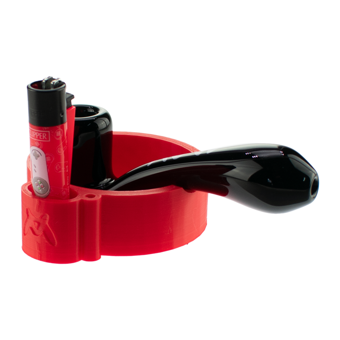 Sherlock pipe stand ash tray  + Clipper Lighter