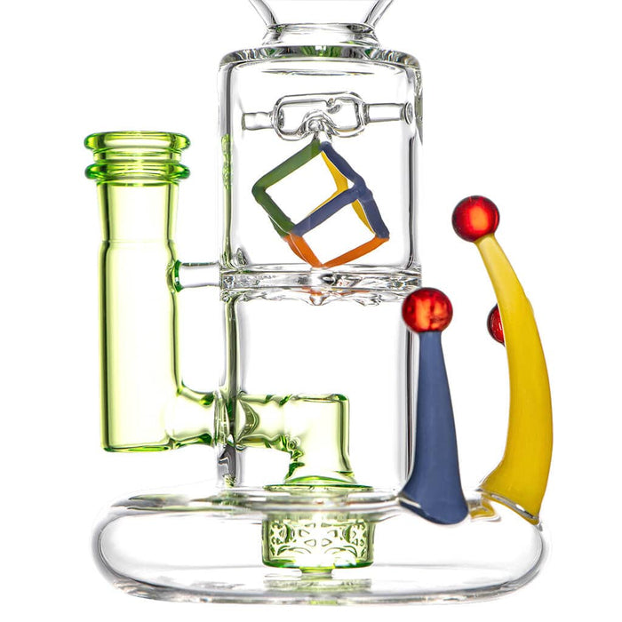 Hypercube Kinetic Spinning Cube Glass Rig