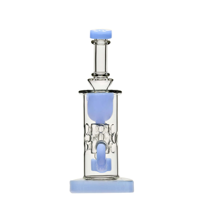 Calibear Straight Fab Klein Dab Rig | 9" Seed of Life Perc Borosilicate Glass Rig