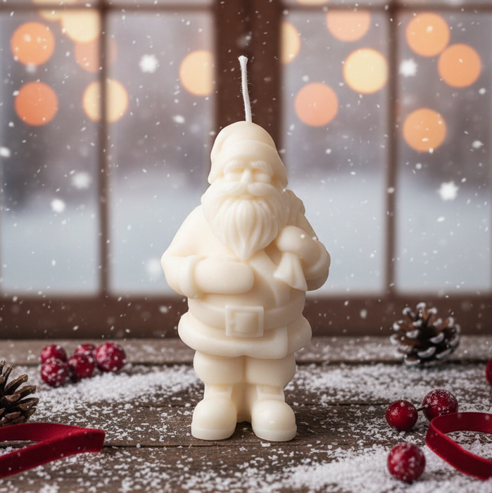 Santa Candles for Festive Decor and Holiday Spirit