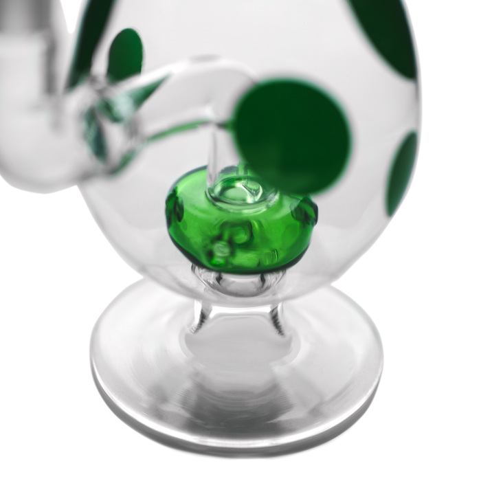 Hemper 6″ Spotted Egg Bong with Showerhead Perc – Assorted Colors