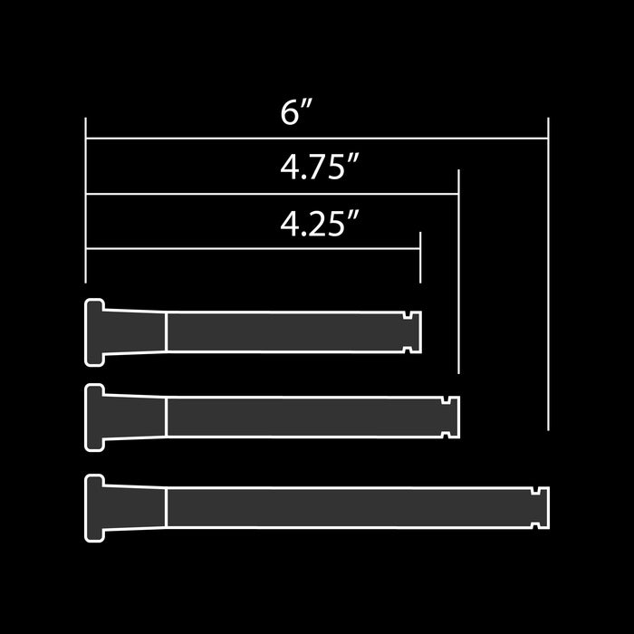 Universe Technicolor 4.75" Silver and Dark Blue Frit Downstem