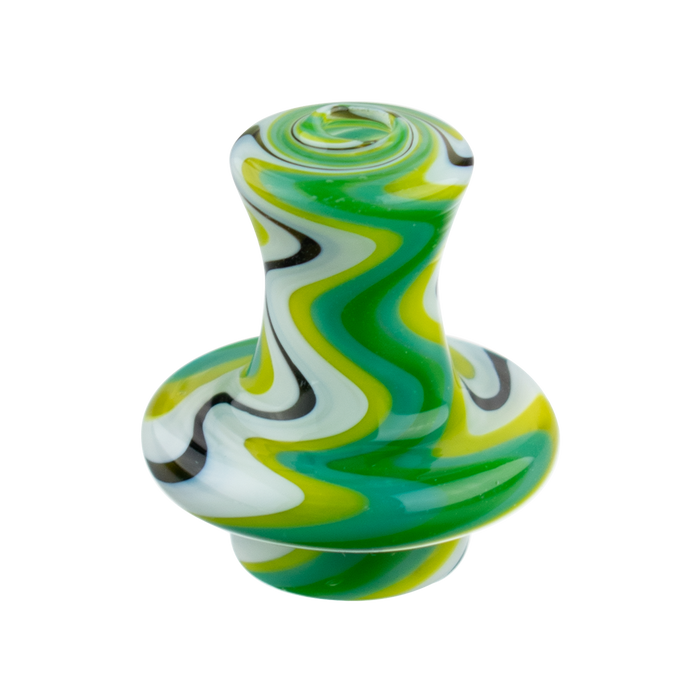 Green Swirl Cap + 2 pearls  (BX155A)