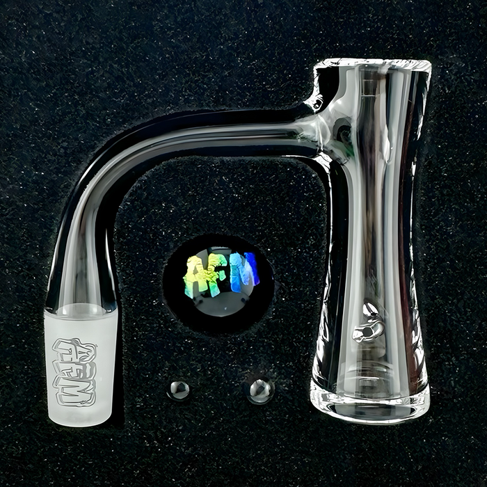 AFM Whirlpool Quartz Dab Banger Set – 20mm Flat-Top Premium Quartz Nail Kit with Auto Spinners & Pearls