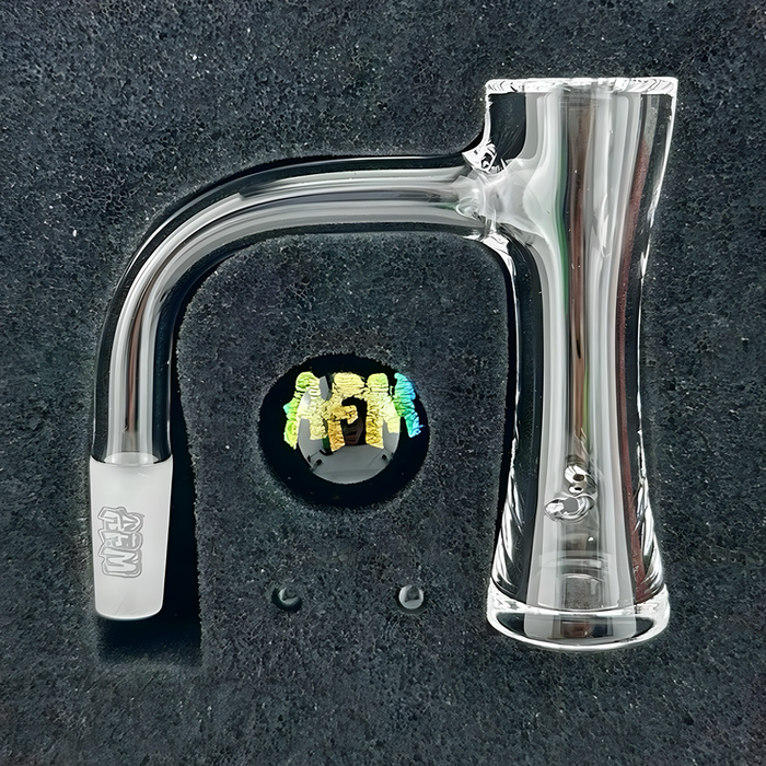 AFM Whirlpool Quartz Dab Banger Set – 20mm Flat-Top Premium Quartz Nail Kit with Auto Spinners & Pearls