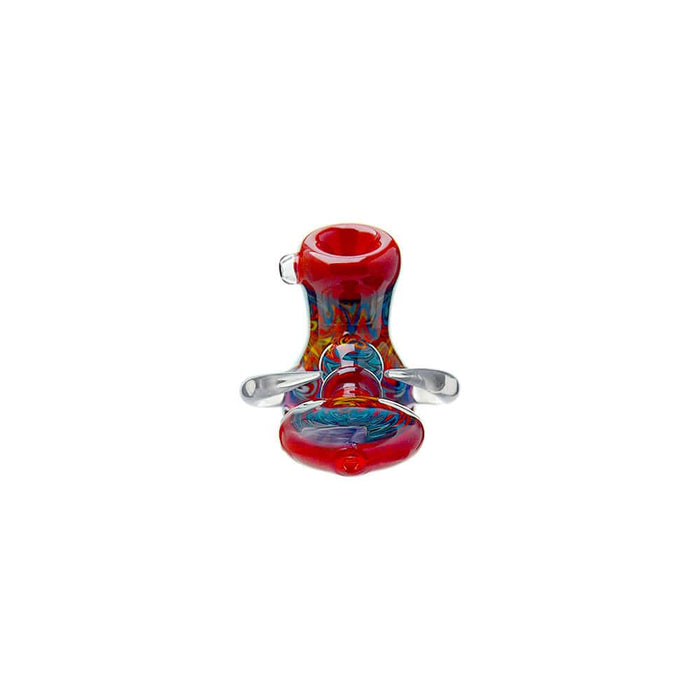 Heady Wigwag Hammer Pipe | Handcrafted Calibear Glass Artwork