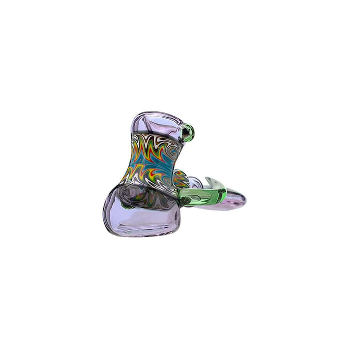 Heady Wigwag Hammer Pipe | Handcrafted Calibear Glass Artwork