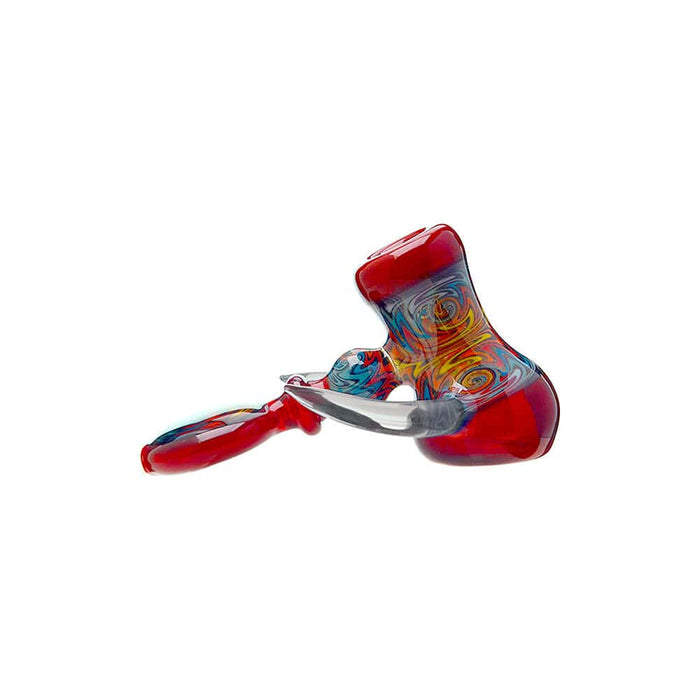 Heady Wigwag Hammer Pipe | Handcrafted Calibear Glass Artwork