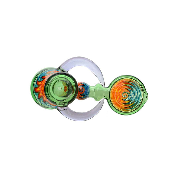 Heady Wigwag Hammer Pipe | Handcrafted Calibear Glass Artwork