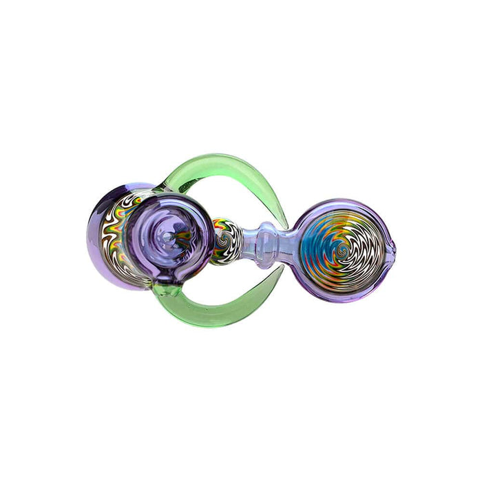 Heady Wigwag Hammer Pipe | Handcrafted Calibear Glass Artwork